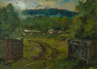 Қош келдіңіз. Досымов Б.. холст, масло, 70×50 см