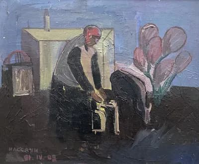 Жыңғыл (1991). Агытаев Иассауи (р. 1948). холст, масло, 38×46 см