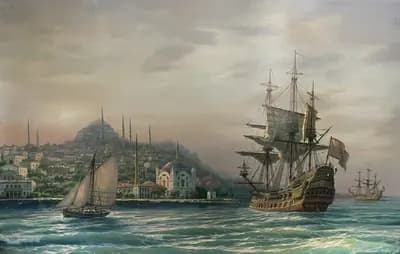 Утро старого Стамбула (2012). Коваль С.. холст, масло, 140×90 см