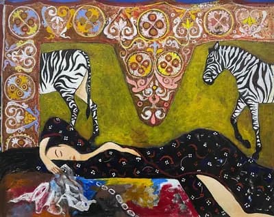 Сон принцессы. Смагулов С. (р. 1963). холст, масло, 40×50 см