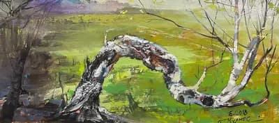 Күлмес. Топқайын. Бурдесбеков Бакытнур (р. 1962). холст, масло, 70×40 см