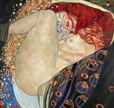 Копия Даная Густав Климт. Исламов Ф. (р. 1959). холст, масло, 55×57 см